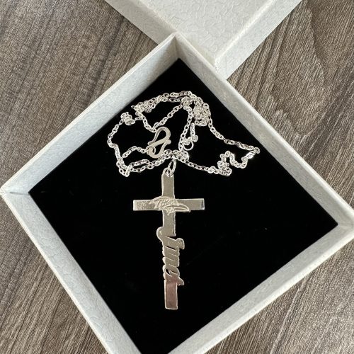 Customize Your Name With NYG Jesus Cross Necklace High Quality 925 Sterling Silver Version 1 NF photo review